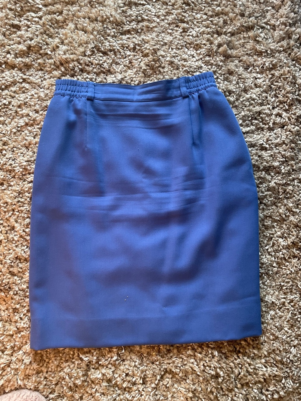 Slim Fit Royal Blue Pencil Skirt - Tailored Everyday Style